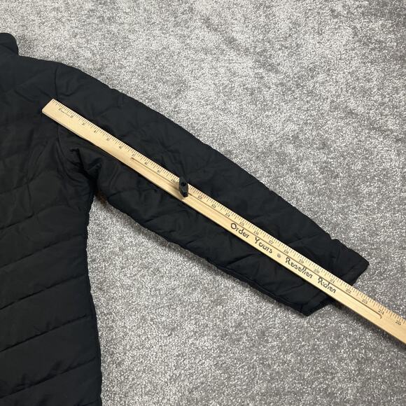 Patagonia Reversible Snow Flower Jacket Girls XXL Fleece Water Repellent Black - Picture 11 of 12